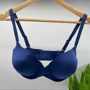 Maidenform Tailored One Fabulous Fit 2.0 Demi Underwire Bra DM7543 Navy 36D